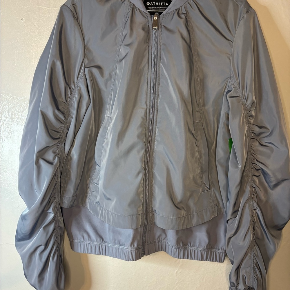 Athleta wayferer Bomber Gray Jacket